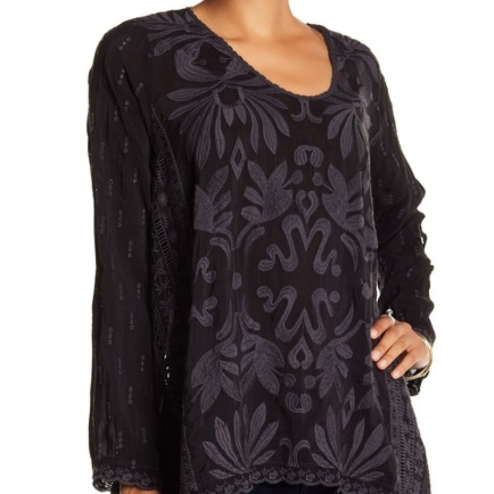 Johnny Was Embroidered Sharkbite Tunic